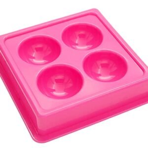 Facial Cosmetic Tool Tray Plastic Washable and Stain Proof (4 IN)
